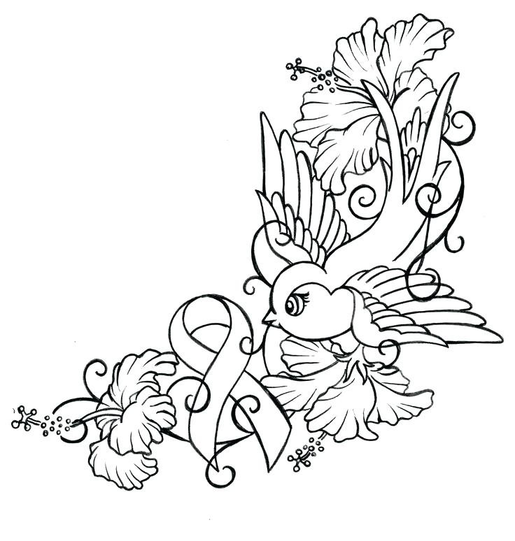 736x774 Breast Cancer Ribbon Coloring Pages Breast Cancer Coloring Pages