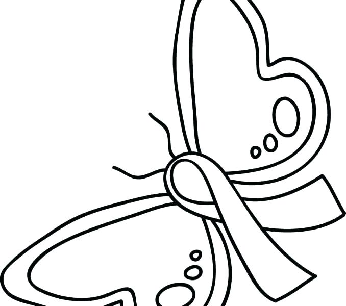 678x600 Cancer Ribbon Coloring Page