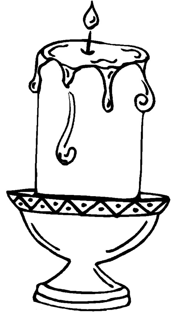 600x1068 Drawing Candle Coloring Pages Best Place To Color