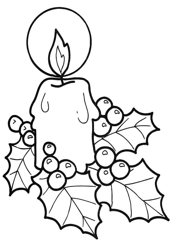 600x840 Light Of The World Christmas Candle Coloring Pages