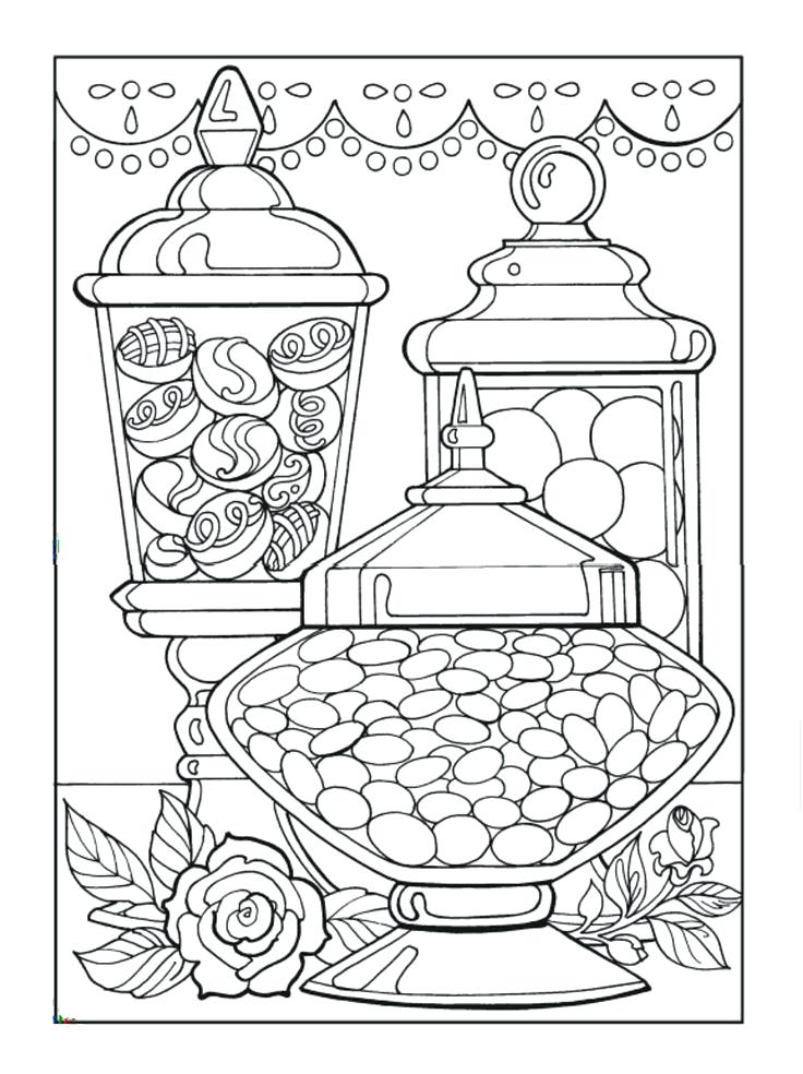 736x984 Coloring Pages Of Candy Creative Haven Designer Desserts Coloring