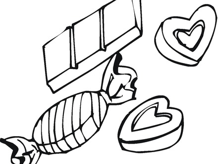 440x330 Willy Wonka Chocolate Bar Coloring Page Coloring Pages, Chocolate