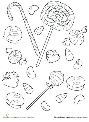 301x413 Free Candy Coloring Pages A Small Packet Of Sweet Candy Coloring