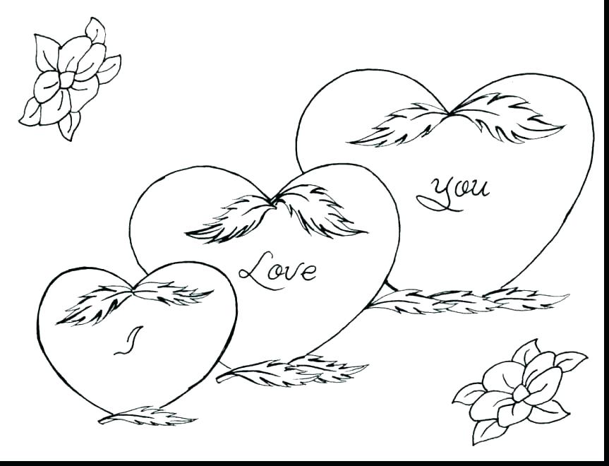 863x660 Valentines Hearts Coloring Pages