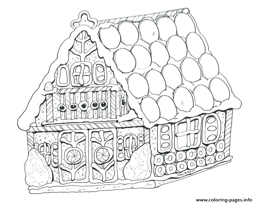 825x657 Gingerbread Man Coloring Pages Printable House For Kids