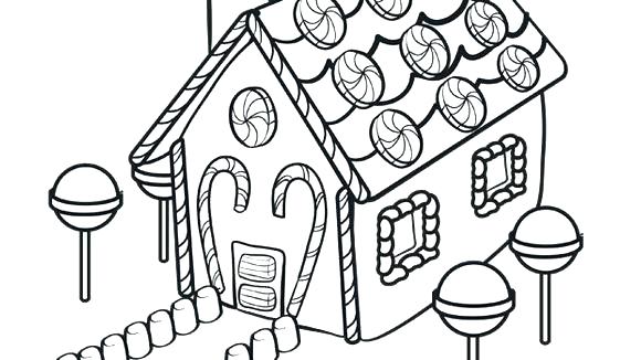 580x326 Hansel And Gretel Coloring Pages And Candy House Coloring Page