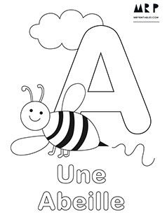238x320 French Alphabet Coloring Pages