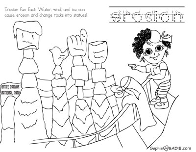 400x310 Coloring Page Bryce Canyon National Park Sophie And Sadie