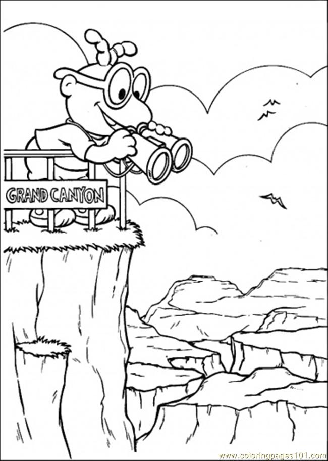 650x912 Looking From Grand Canyon Coloring Page