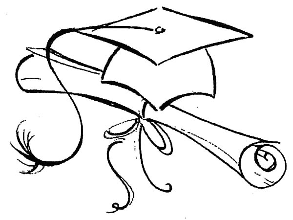 600x450 Graduation Coloring Pages Best Of Graduation Cap Coloring Page