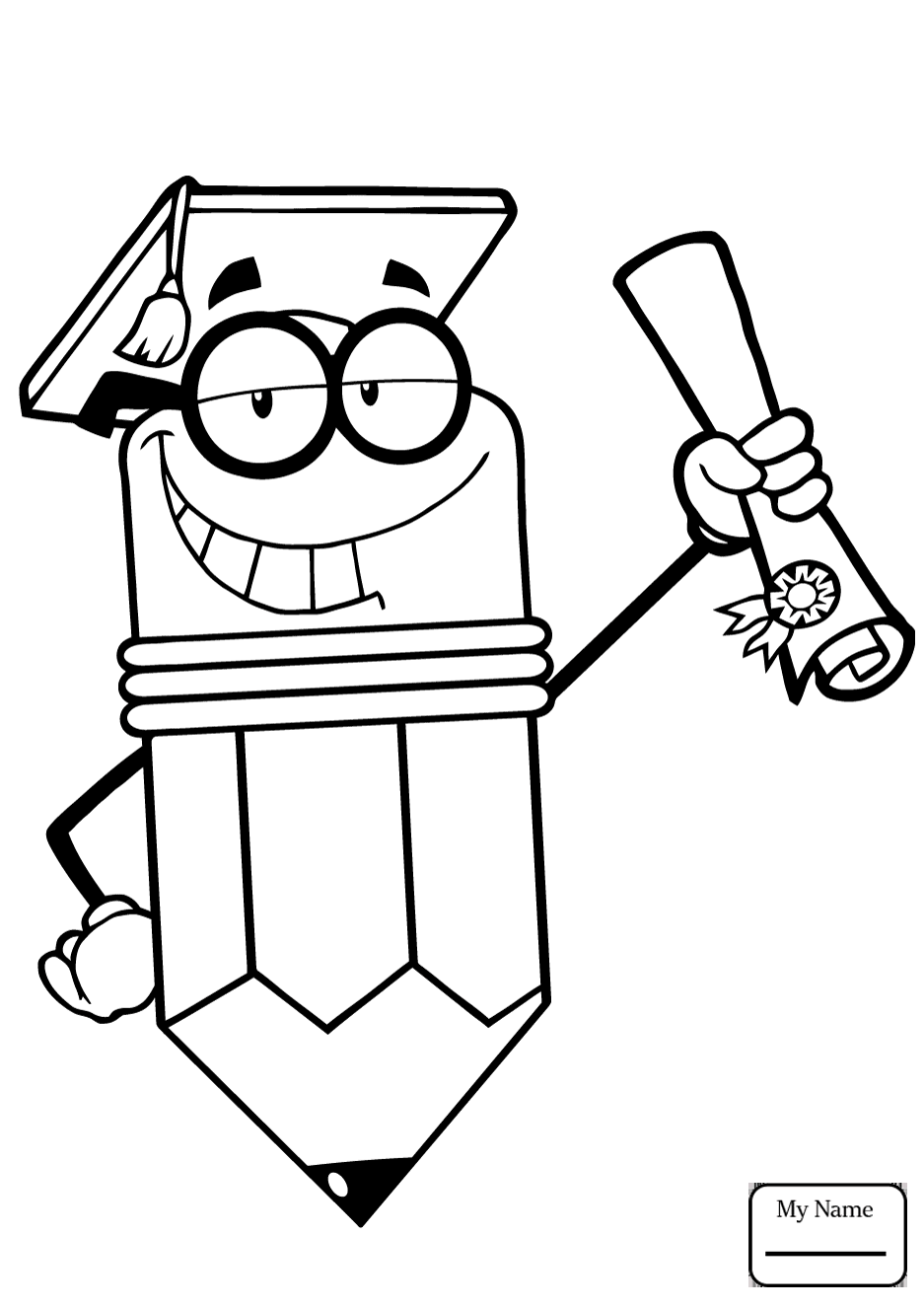 937x1326 Powerful Graduation Cap And Gown Coloring Pages College Page Free