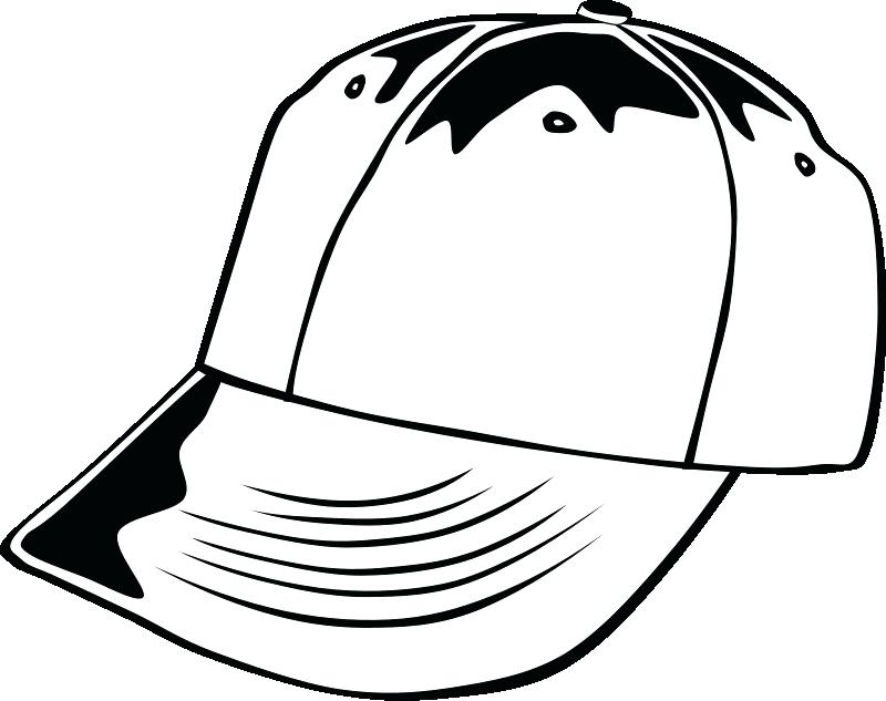 800x633 Cap Coloring Page How To Draw Baseball Cap Coloring Page