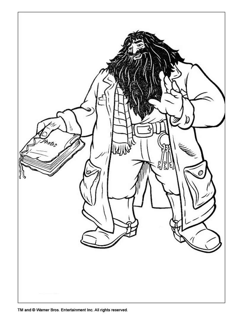 820x1060 Harry Potter With Invisible Cape Coloring Pages