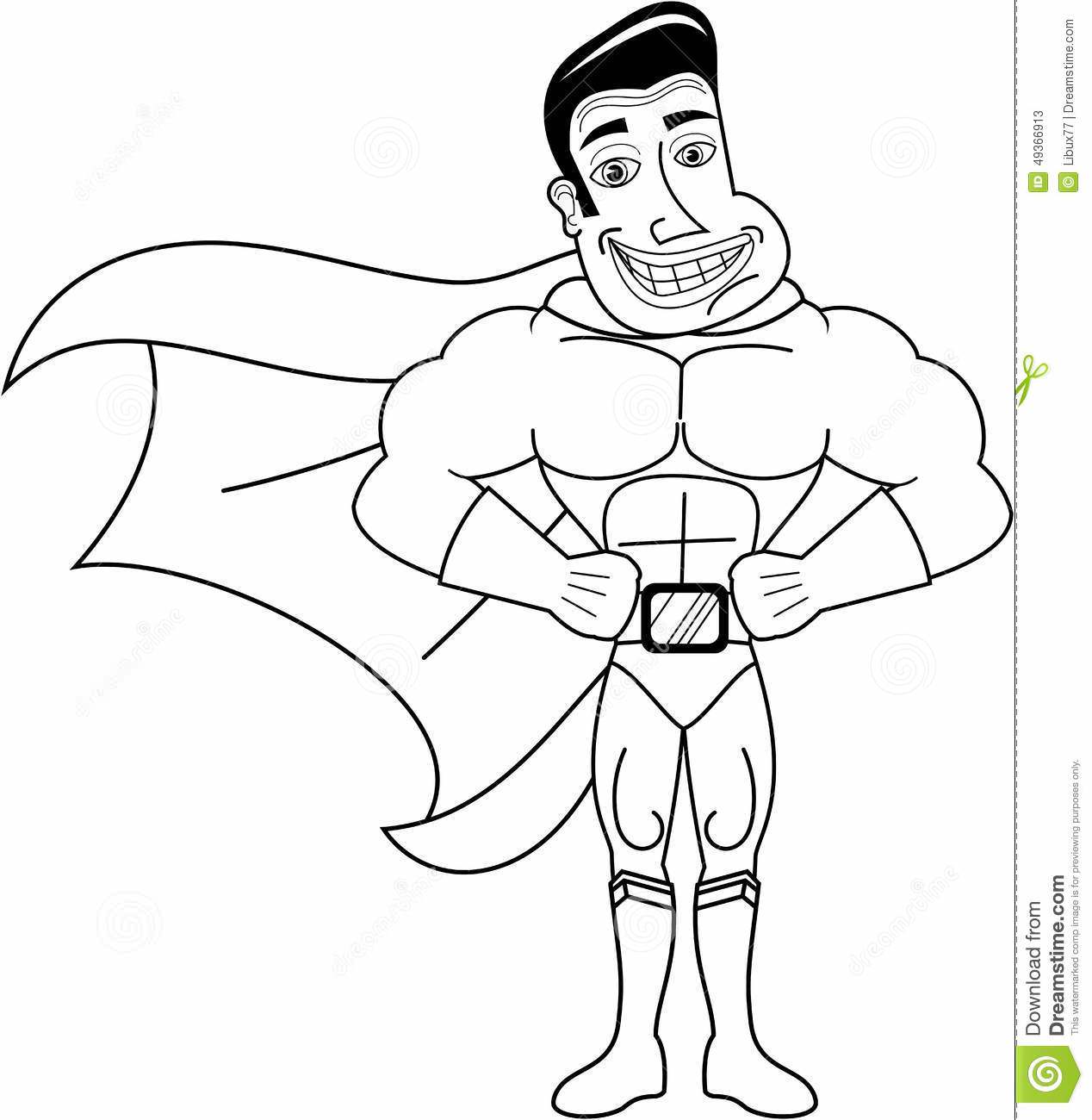 1268x1300 Superhero Cape Coloring Page