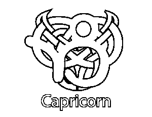 300x231 Celtic Capricorn Coloring Page