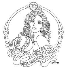 236x236 Lady Death Capricorn Bw