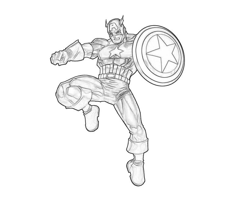 800x667 Captain America Coloring Pages