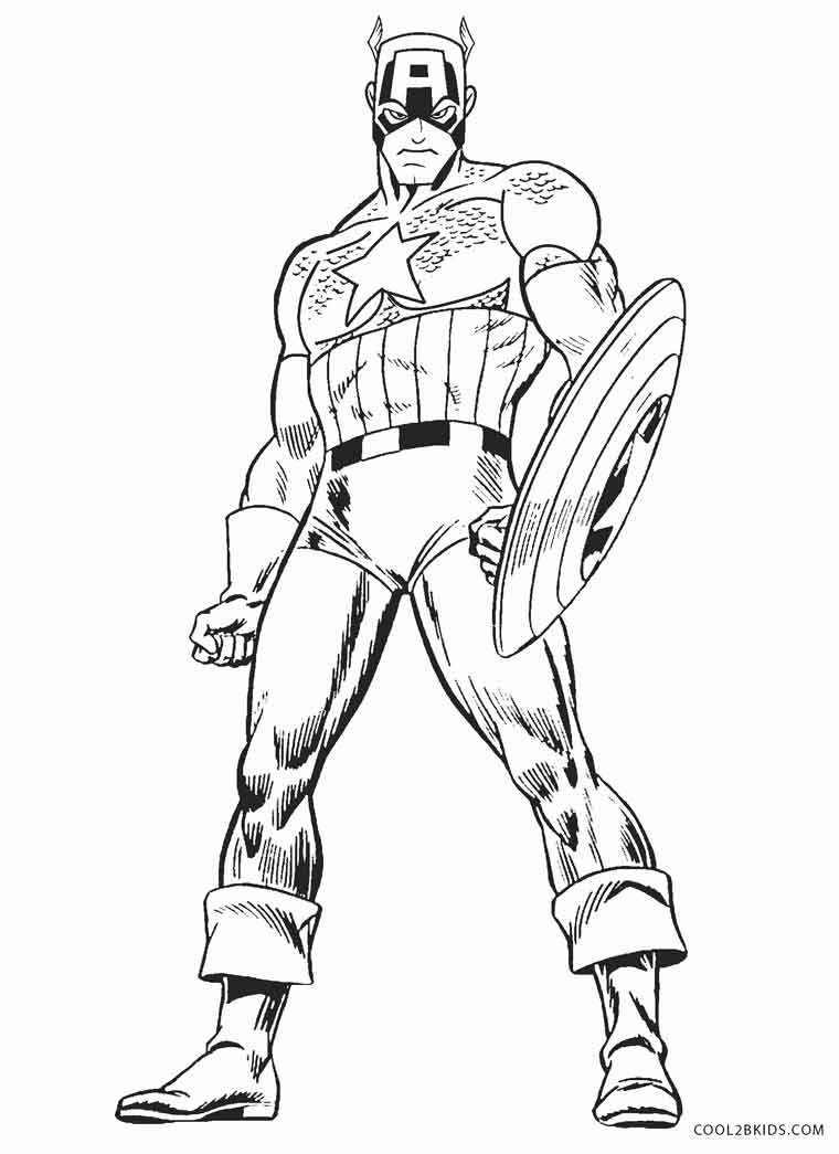 760x1045 Free Printable Captain America Coloring Pages For Kids