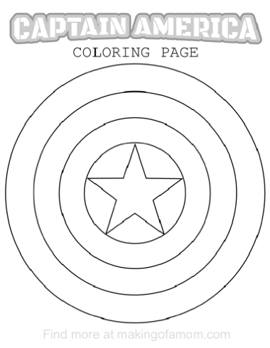 380x490 Captain America Coloring Pages