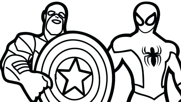 728x410 Captain America Coloring Pages