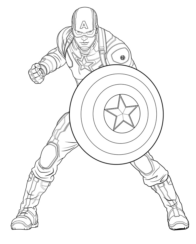803x1000 Impressive Ideas Captain America Coloring Pages Civil War Avengers