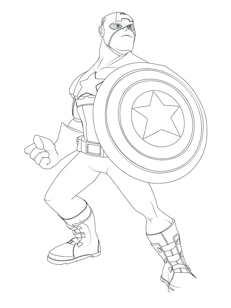 750x1000 Captain America Coloring Pages Download And Print Captain America