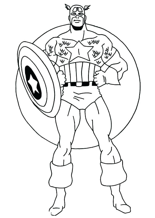 600x840 Captain America Shield Coloring Page Captain Shield Color Pages