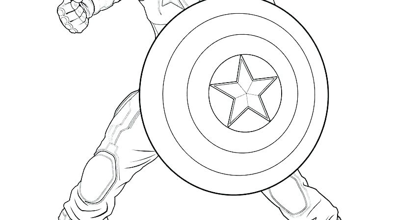803x450 Captain America Coloring Page