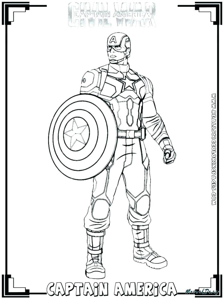 744x993 Coloring Pictures Of Captain America Free Printable Captain