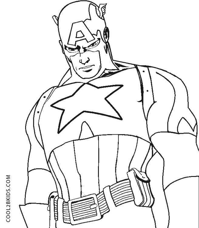 656x750 Free Printable Captain America Coloring Pages For Kids