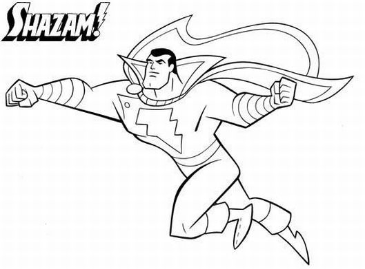 529x391 Marvel Coloring Pages Shazam Free Coloring Pages For Kids
