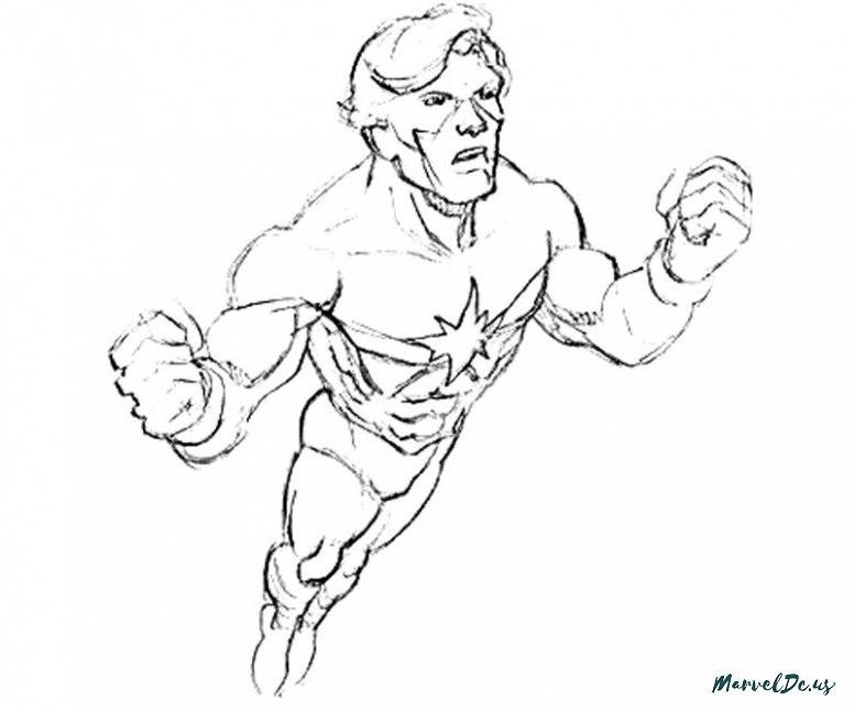 776x646 Awesome Captain Marvel Coloring Pages Image Collection