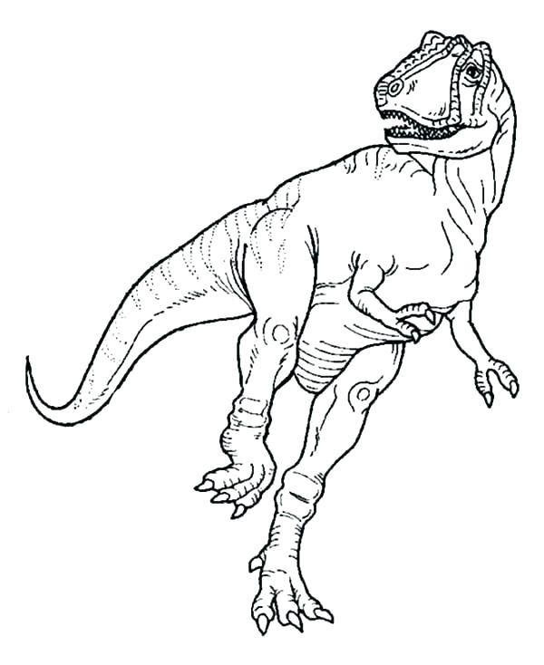 600x734 Coloring T Rex Yrannosaurus Sar Captain Rex Coloring Page