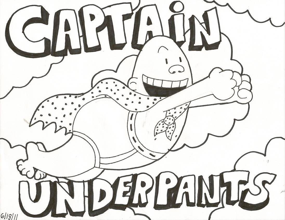 1096x847 Cool Captain Underpants Coloring Pages Printable For Kids