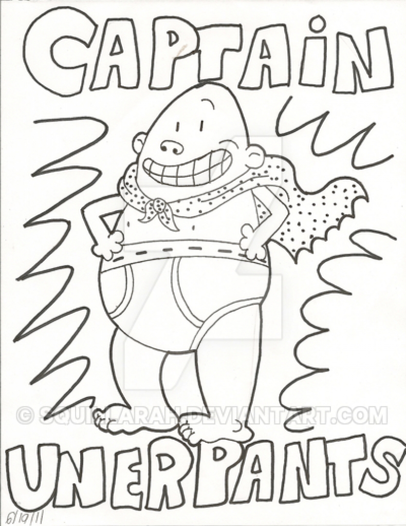 790x1024 Captain Underpants Coloring Pages Printable Ripping