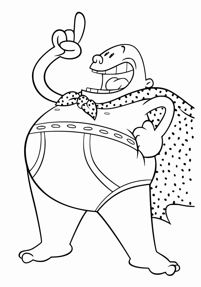 842x1200 Captain Underpants Coloring Pages