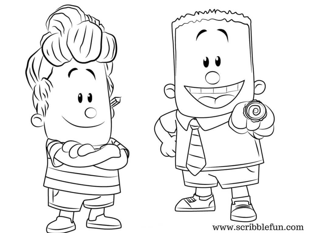 1024x768 Free Printable Captain Underpants Coloring Pages