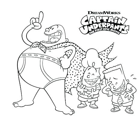 465x384 Captain Underpants Coloring Page As Well As Captain Underpants