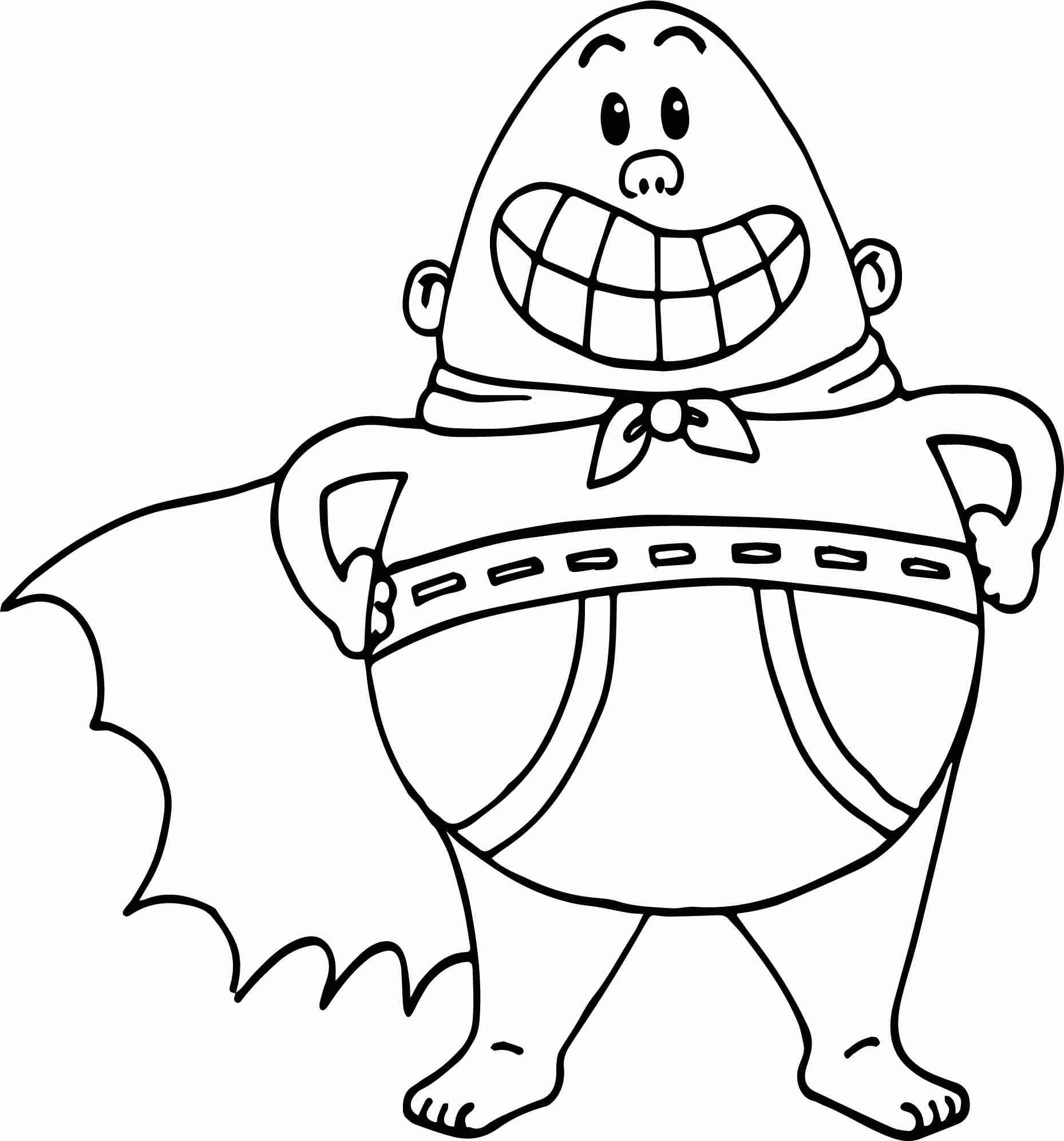 1859x1993 Captain Underpants Coloring Pages Olegratiy