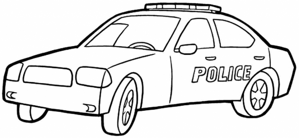 960x444 Police Car Coloring Page Car Coloring Pages Printable Police Car