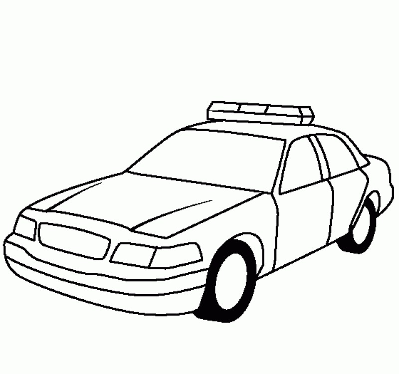 800x750 Police Car Coloring Pages