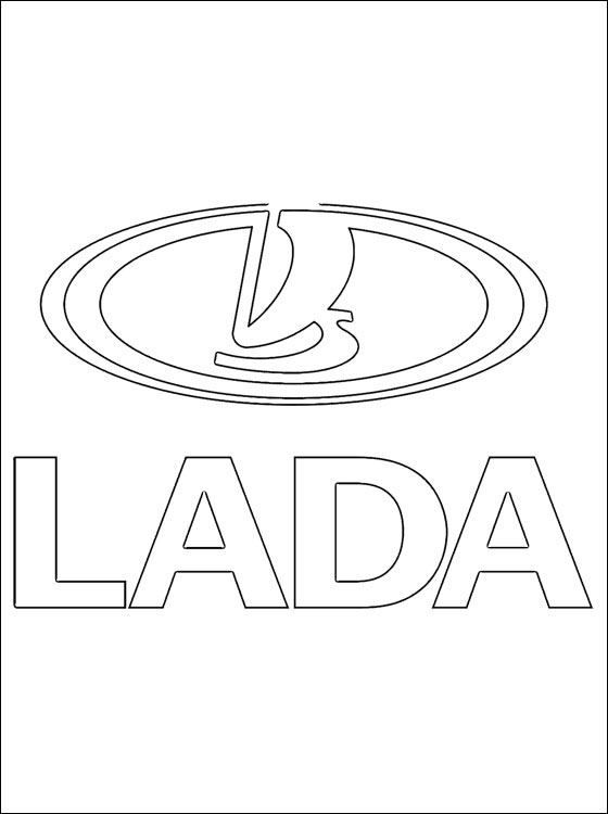 560x750 Coloring Page Lada Logo Coloring Pages