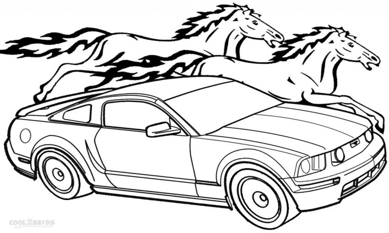 1280x768 Mustang Coloring Pages Inspirational Ford Mustang Car Coloring