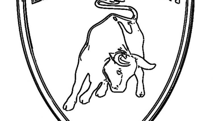 750x425 Car Logo Coloring Pages Printable Lamborghini Coloring Pages