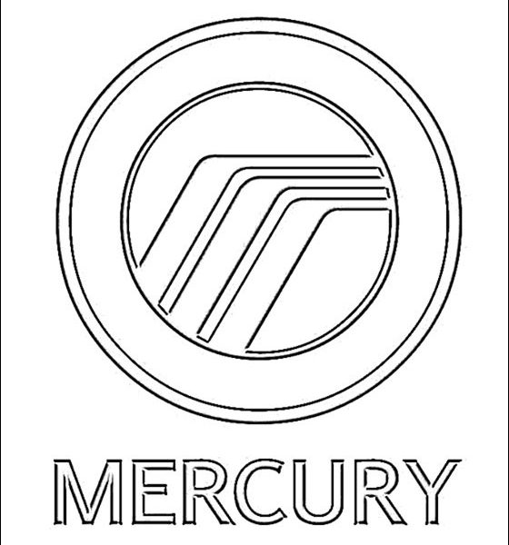 560x600 Car Logo Coloring Pages Coloring Page Mercury Logo Coloring Pages
