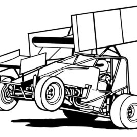 268x268 Coloring Pages Of Sprint Cars Archives