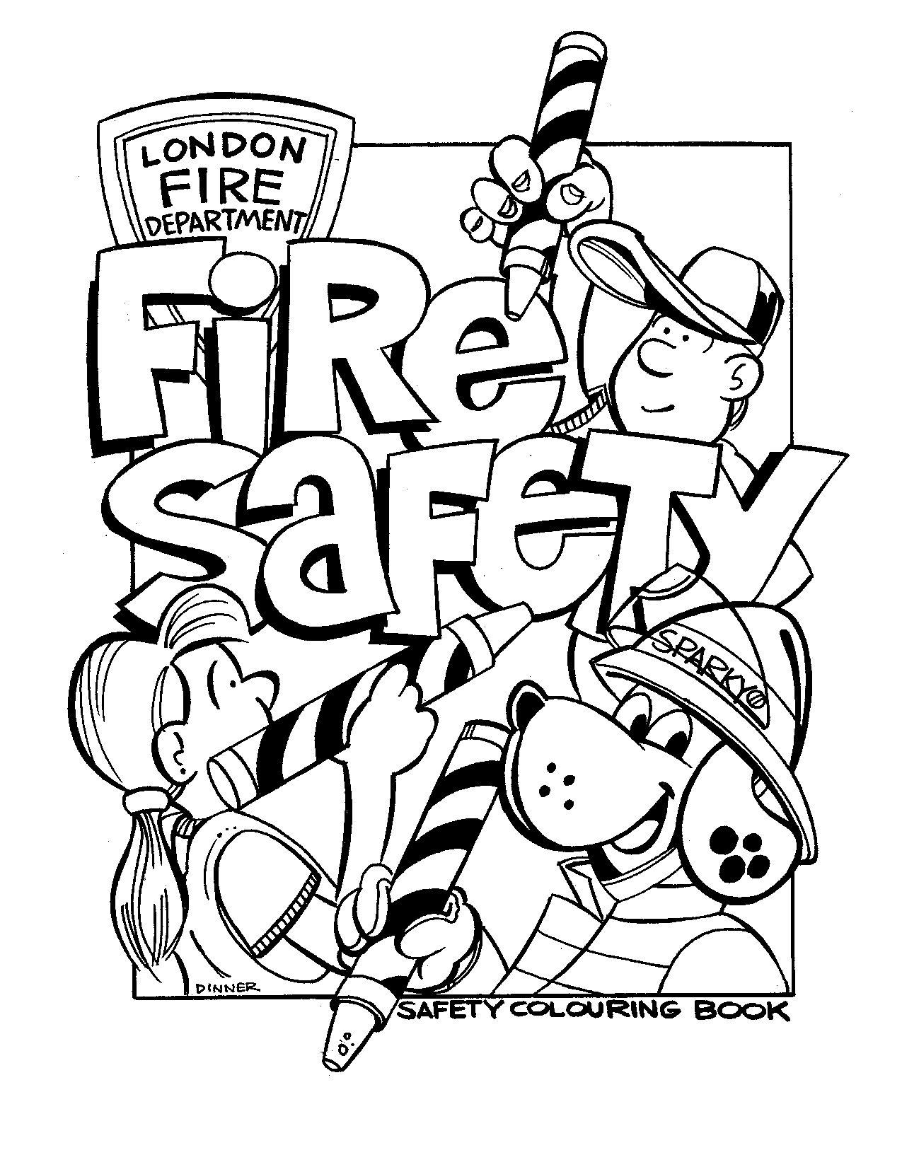1275x1650 Coloring Page Fire Pages Safety Download Printable