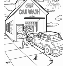 Car Wash Coloring Pages at GetDrawings | Free download