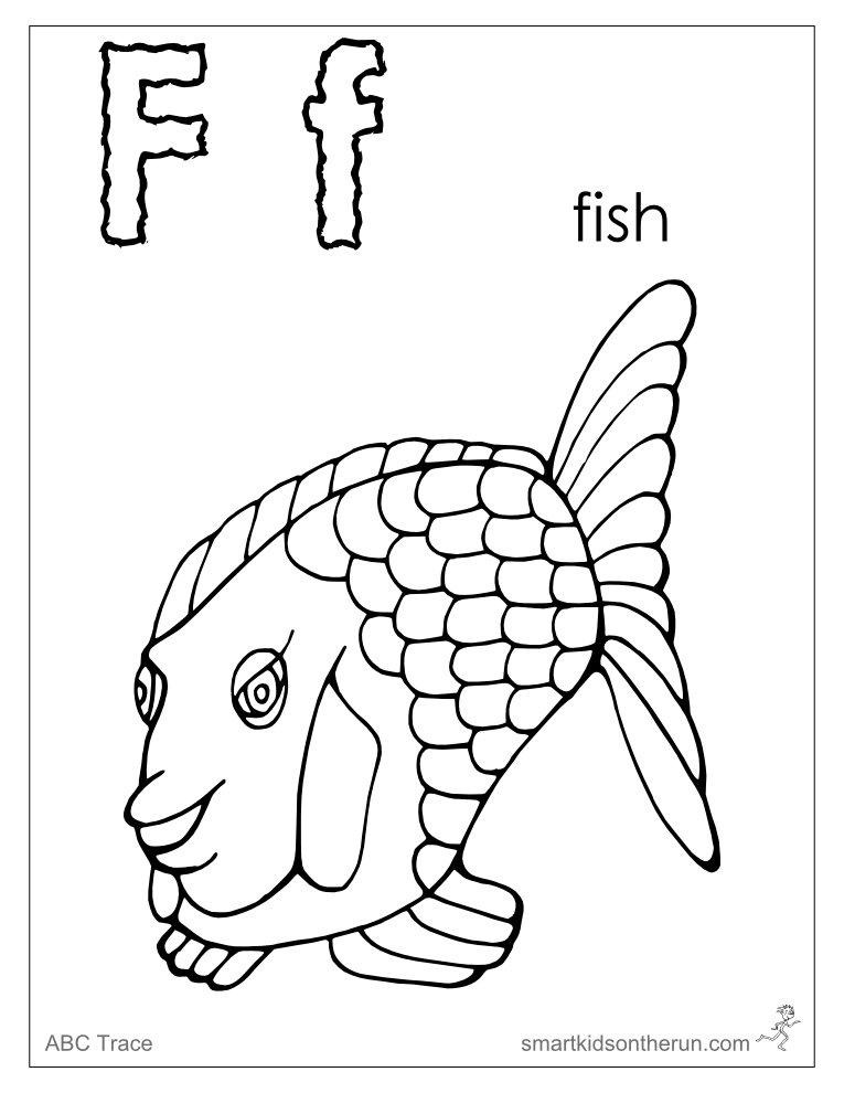 765x990 Letter F Coloring Pages