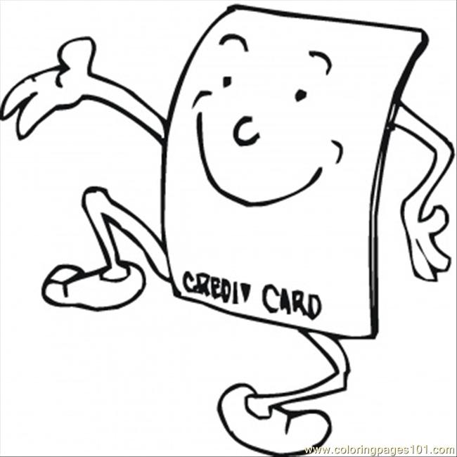 650x650 Credit Card Coloring Page